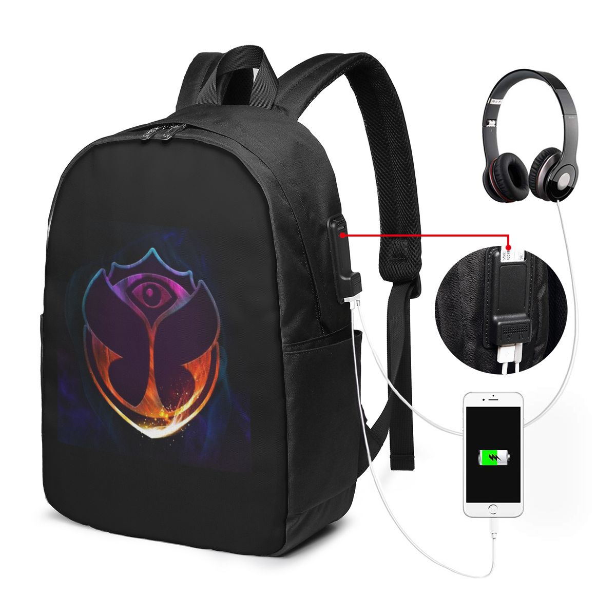 Travel Bags - Tomorrowland Kelebek Sırt Çantası Seyahat Dizüstü