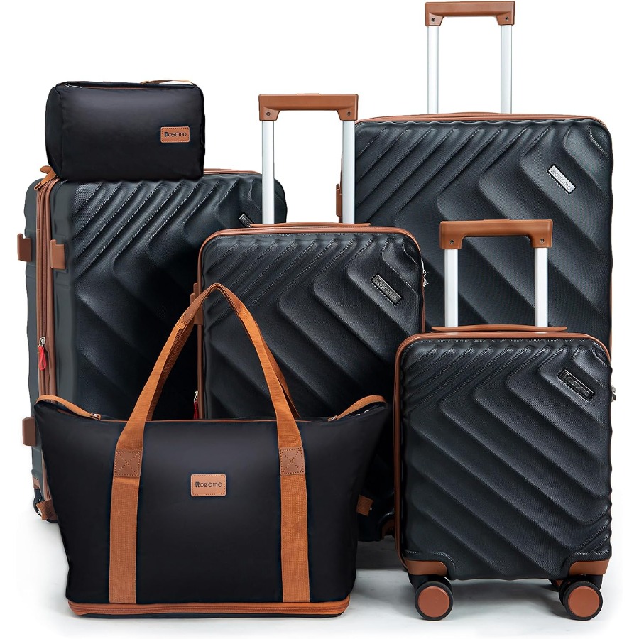 Expandable Hard Shell Luggage Set - 6 Parçalı Sert Kabuklu Genişletilebilir Bavul