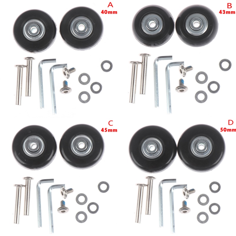 1 takım OD 40-54mm bavul parça - Silent Replacement Luggage Wheels incelemesi ve fiyatı